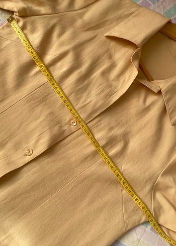 Açık hardal Kadın Gömlek - Görsel 7