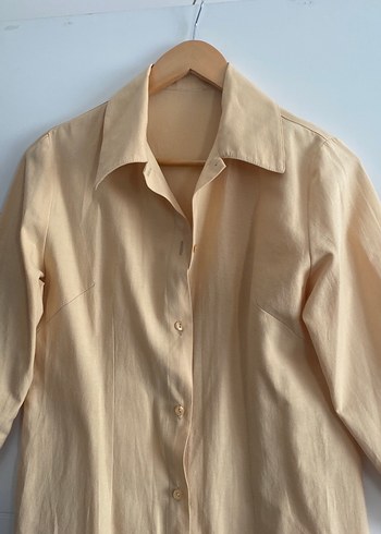 Açık hardal Kadın Gömlek - Görsel 2