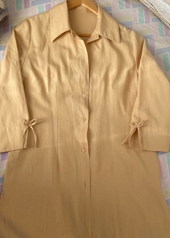 Açık hardal Kadın Gömlek - Görsel 8