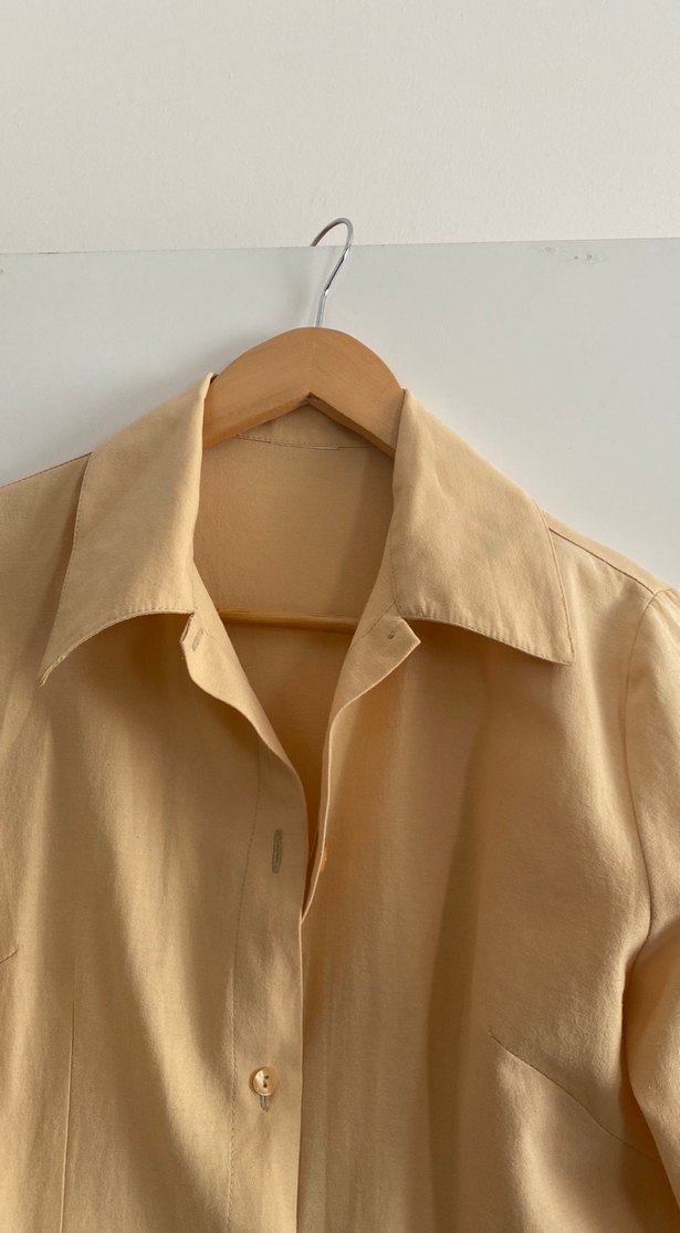 Açık hardal Kadın Gömlek - Görsel 4