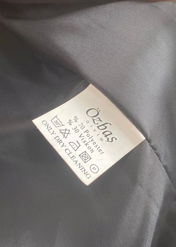 Desenli Gri Kadın Uzun Ceket - Görsel 6