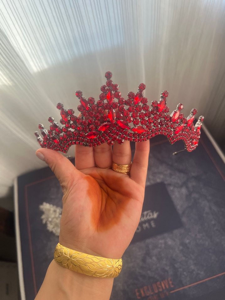 Beyaz Boncuklu Bohem Gelin Saç Aksesuarı ve kına tacı - Görsel 3