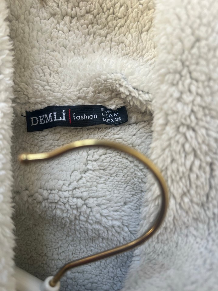 Koyu Siyah Kürklü Deri Ceket - Görsel 4