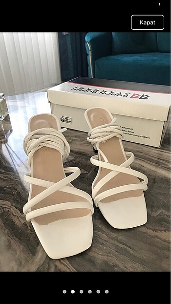 Bağlamalı topuklu ayakkabı - Görsel 2