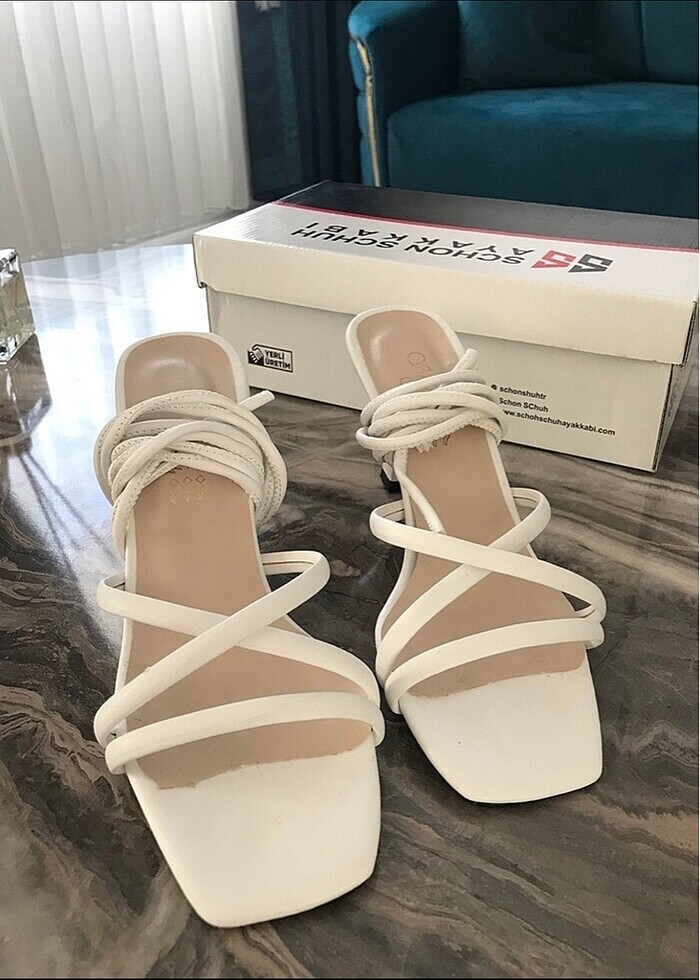 Bağlamalı topuklu ayakkabı - Görsel 2