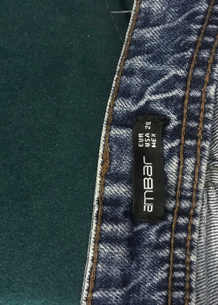 Yüksek bel kot pantolon - Görsel 3