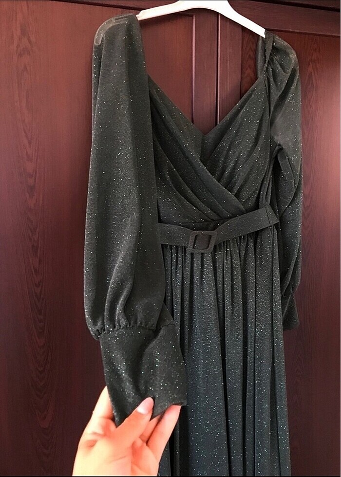 Abiye elbise simli - Görsel 2