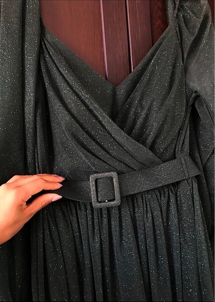 Abiye elbise simli - Görsel 4