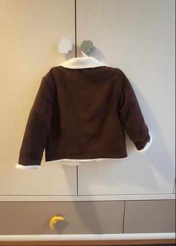 Kahverengi Erkek Çocuk Kürk Detaylı Ceket - Görsel 3