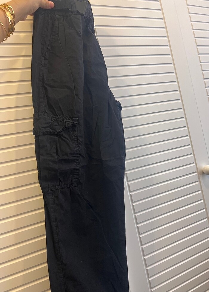 Kargo pantolon siyah s beden - Görsel 2