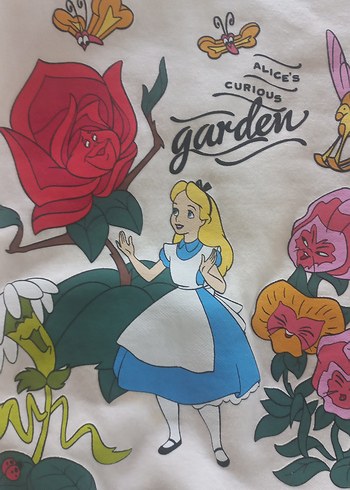 Kız Çocuk Beyaz Baskılı Sweatshirt - Görsel 3