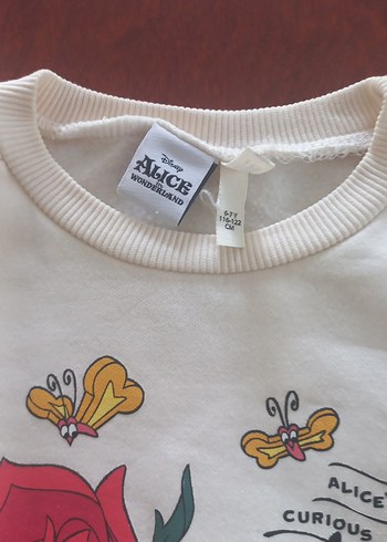 Kız Çocuk Beyaz Baskılı Sweatshirt - Görsel 2