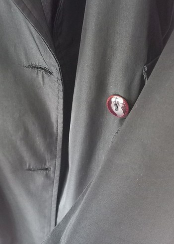 Siyah Kadın Trençkot - Görsel 5