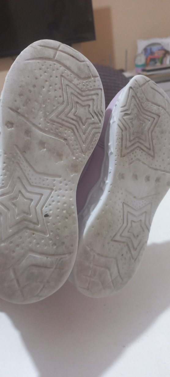 Kız Çocuk Lila Baskılı İşıklı Spor Ayakkabı - Görsel 4