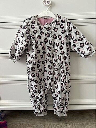 Kiz bebek leopar desenli uyku tulumu 1,5 tog