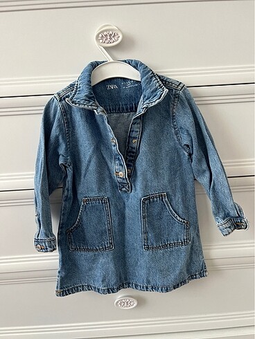 Zara denim kot elbise