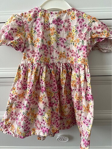LC Waikiki Muslin kumas cicek desenli kiz bebek elbise