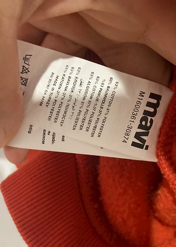 m Beden kırmızı Renk Sweatshirt