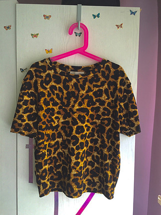 Zara #zara #üst #kısa #crop #bluz #tshirt #üst M