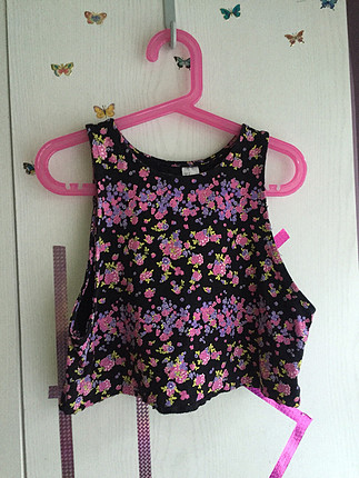 H&M H&m çiçekli crop