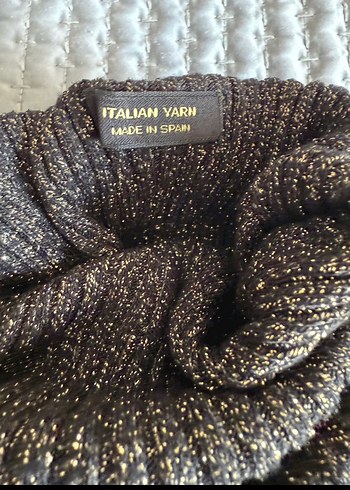 Gri Kadın Boğazlı Triko Kazak - Görsel 3