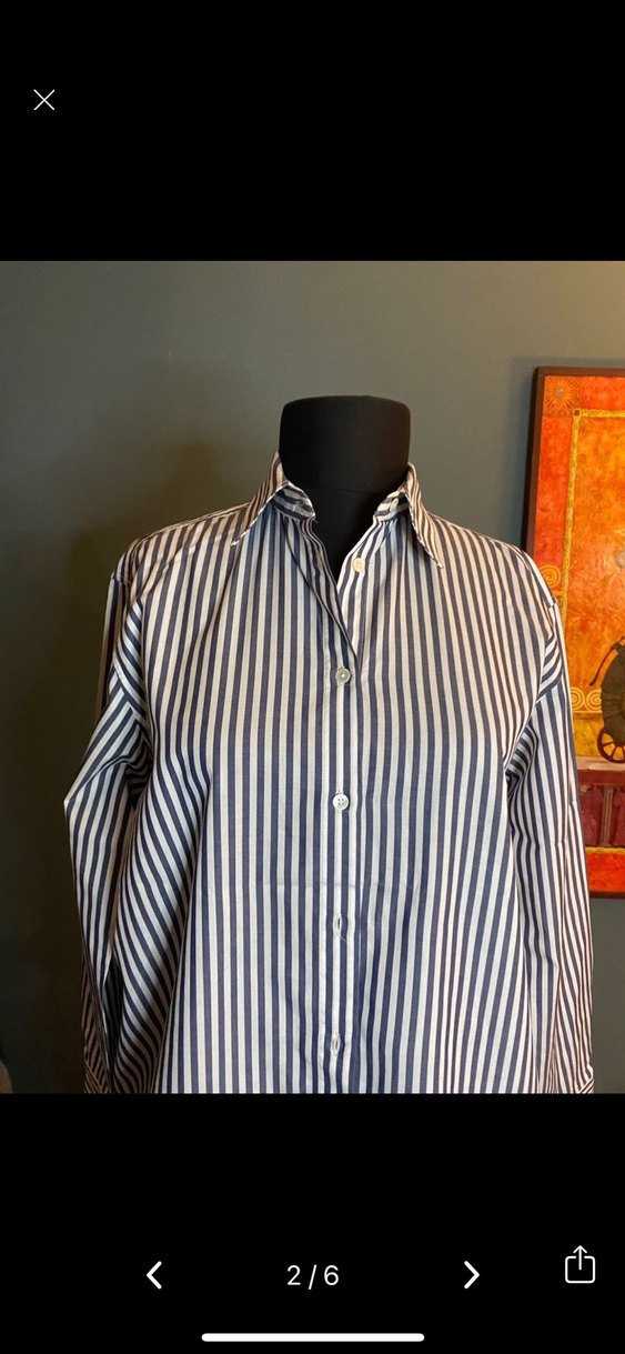 Bej ve Gri Çizgili Erkek Papyon - Görsel 5