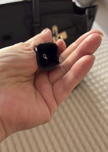 Klasik Siyah Deri Kadın Çanta - Görsel 3