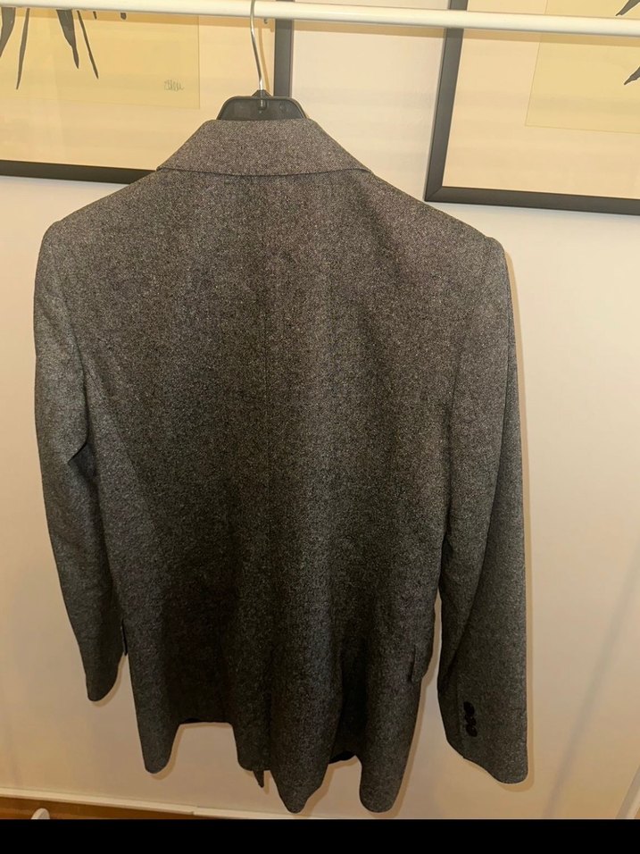 Massimo Dutti Gri Kadın Blazer Ceket - Görsel 3