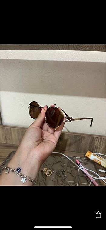  Beden kahverengi Renk Miu miu güneş gözlüğü