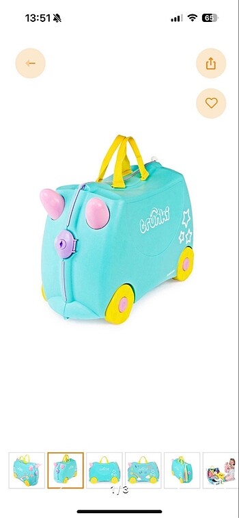  Beden Renk Trunki çocuk bavul