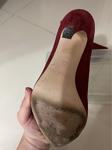 37 Beden bordo Renk Hotiç stiletto