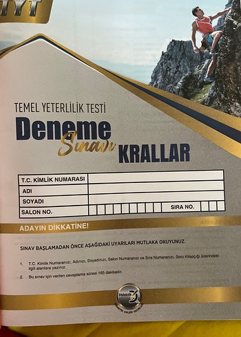 Krallar Karması TYT Denemeleri Soru Kitabı - Görsel 5