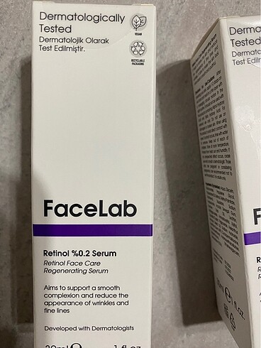 Beden Facelab Retinol Serum %0.2