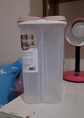 Bager Luna 2450 Plastik Saklama Kabı - Pembe