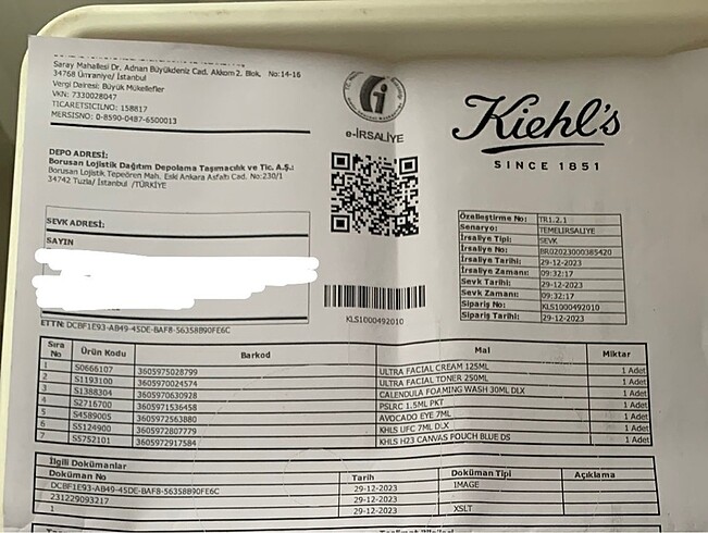Beden KIEHL?S ultra facial cream