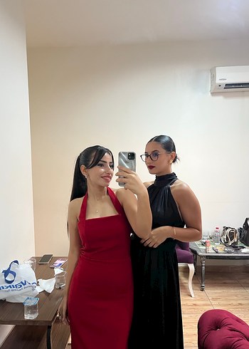 Trendyol & Milla Kırmızı Straplez Midi Elbise