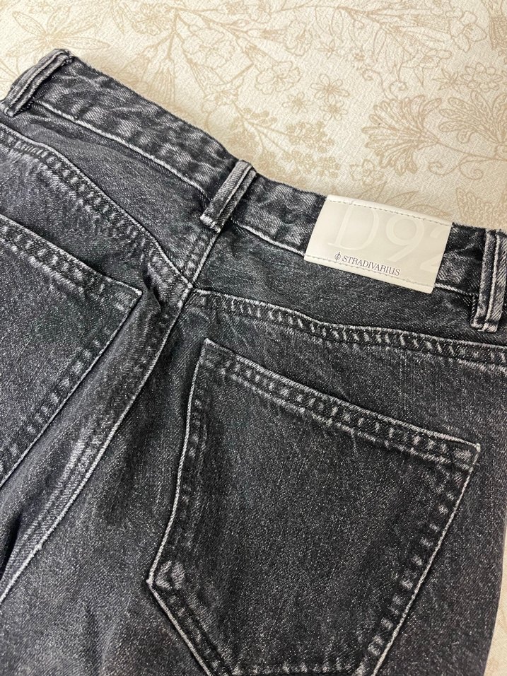 Stradivarius füme Kadın Kot Pantolon - Görsel 3