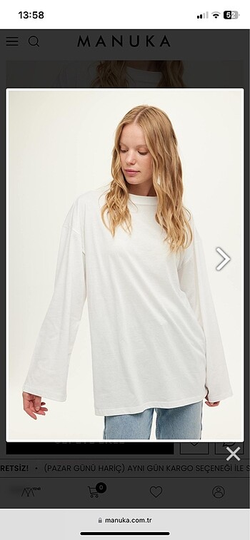 MANUKA GENİŞ KOL OVERSIZE TSHIRT