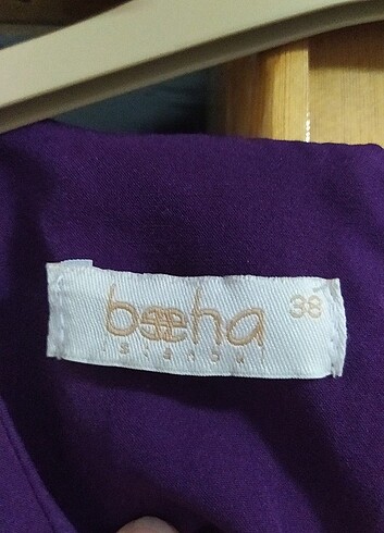 38 Beden Mor kalem elbise 