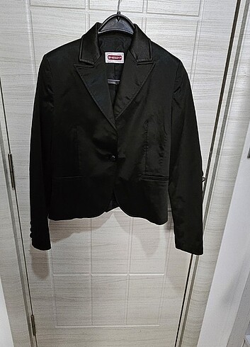 KADIN SATEN BLAZER CEKET 