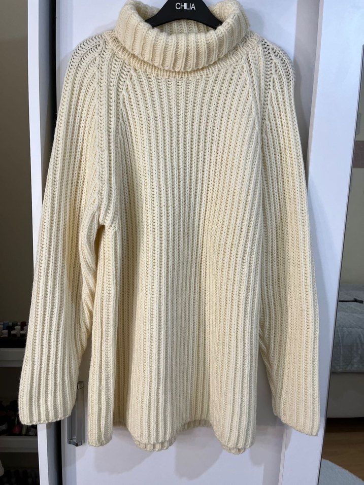 Kadın Beyaz Kazak Elbise - Görsel 2