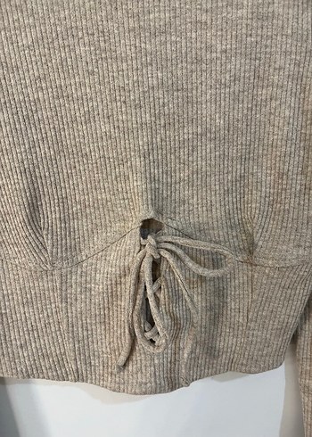 Bershka Bej Korse Bluz - Görsel 2