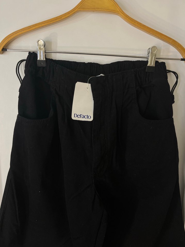 Kadın Siyah Baggy Pantolon - Görsel 2