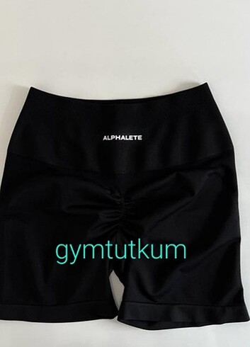 Alphalete seamless büzgülü sort 