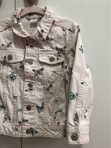 24-36 Ay Beden çeşitli Renk H&M Kız Çocuk Kot Çeket