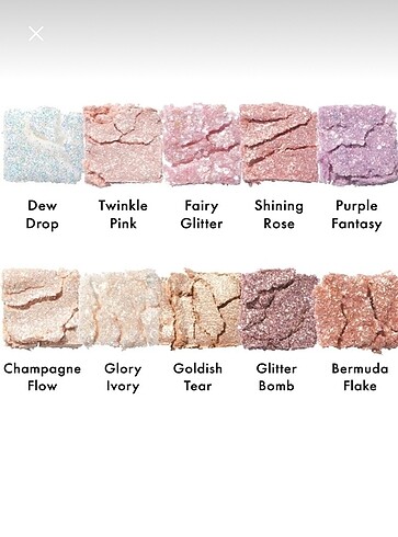 Diğer Romand glitter palet 00