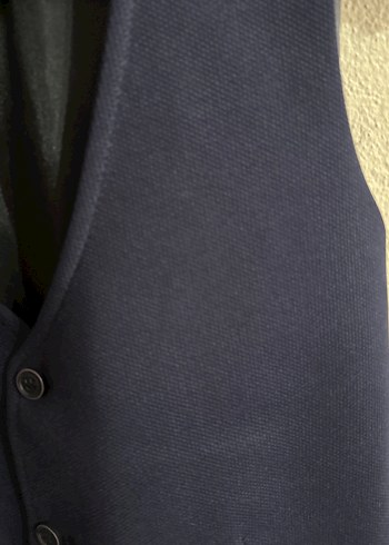 Düğmeli Lacivert Erkek Yelek - Görsel 3