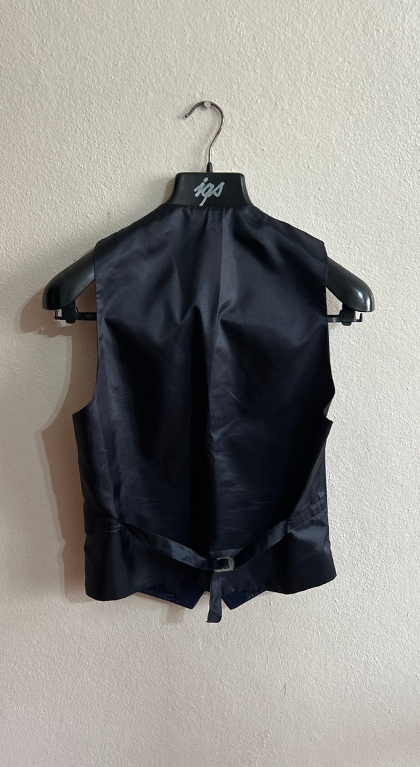 Düğmeli Lacivert Erkek Yelek - Görsel 2