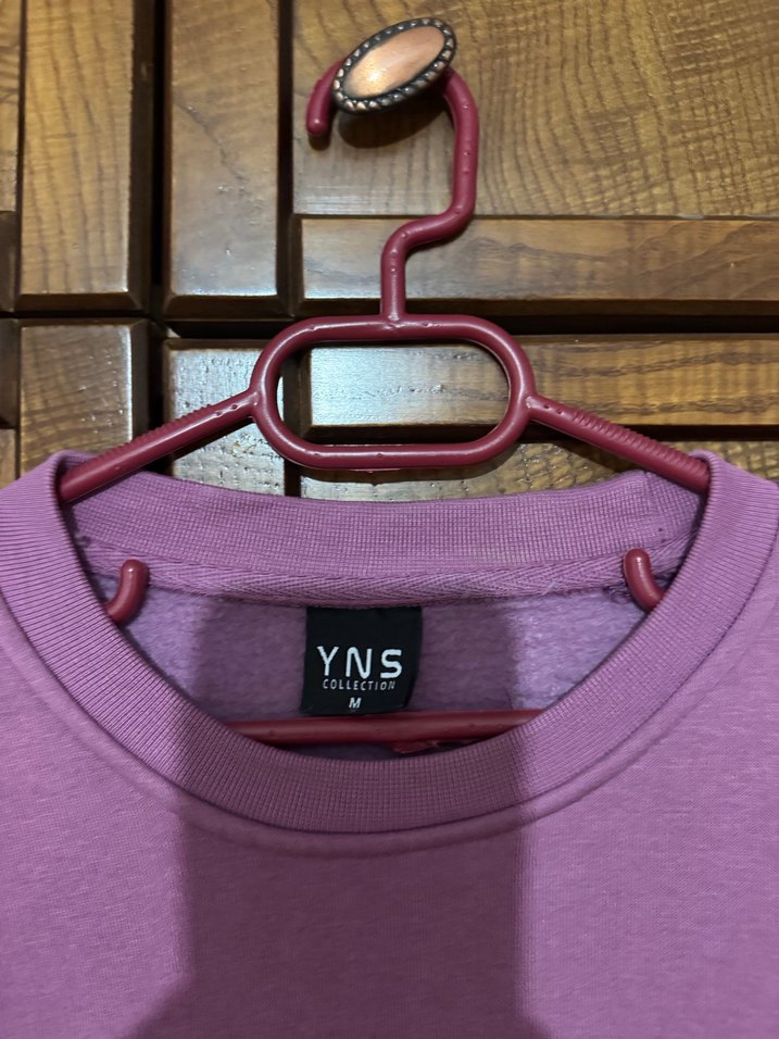 Mor Rahat Kesim Kadın Sweatshirt - Görsel 2