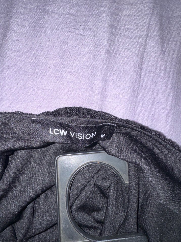 Siyah Uzun Askılı Kadın Elbise - Görsel 3